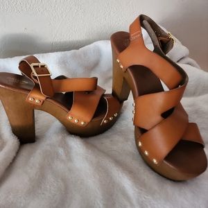 Massimo Chunky 8.5 Leather Sandle